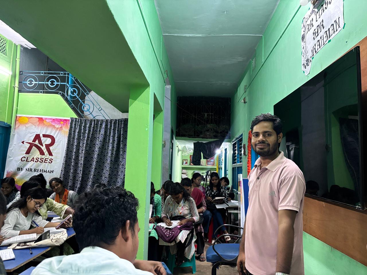 Students studying in class at AR Classes